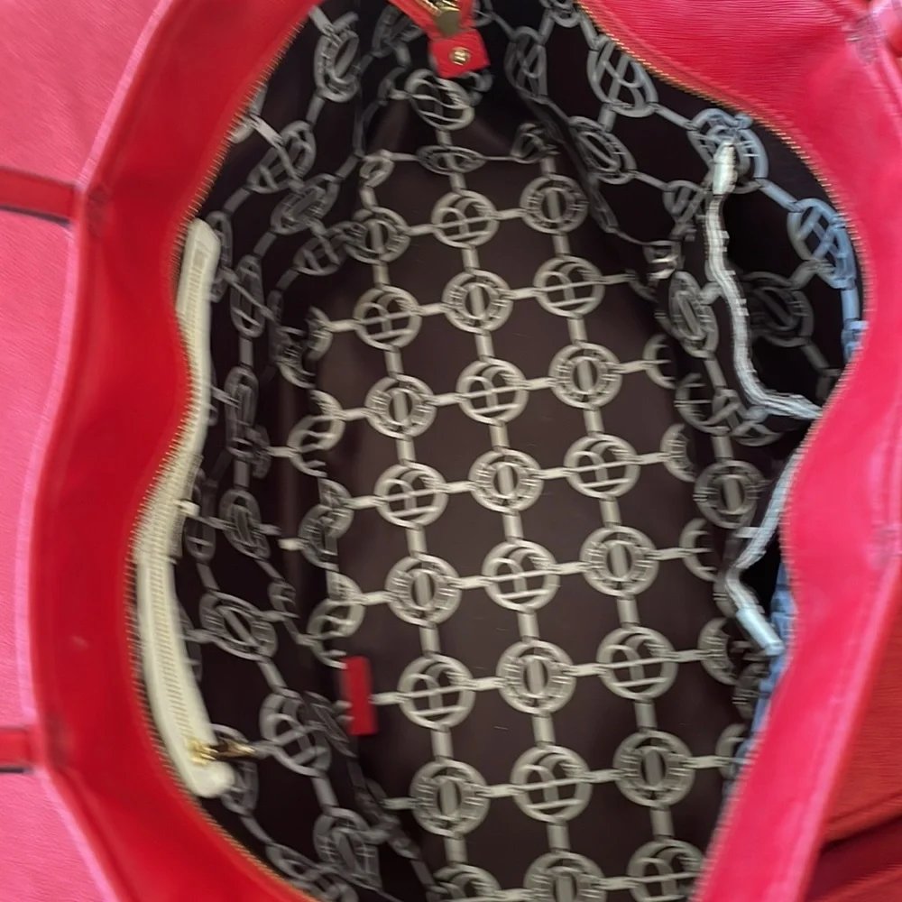 Large red Henri Bendel tote - Picture 3 of 9